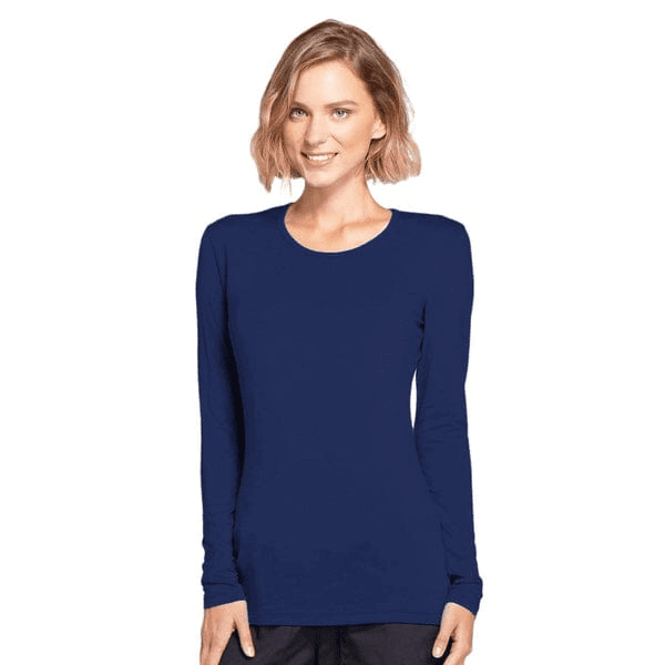 Navy Blue Long Sleeve Knitted Underscrub