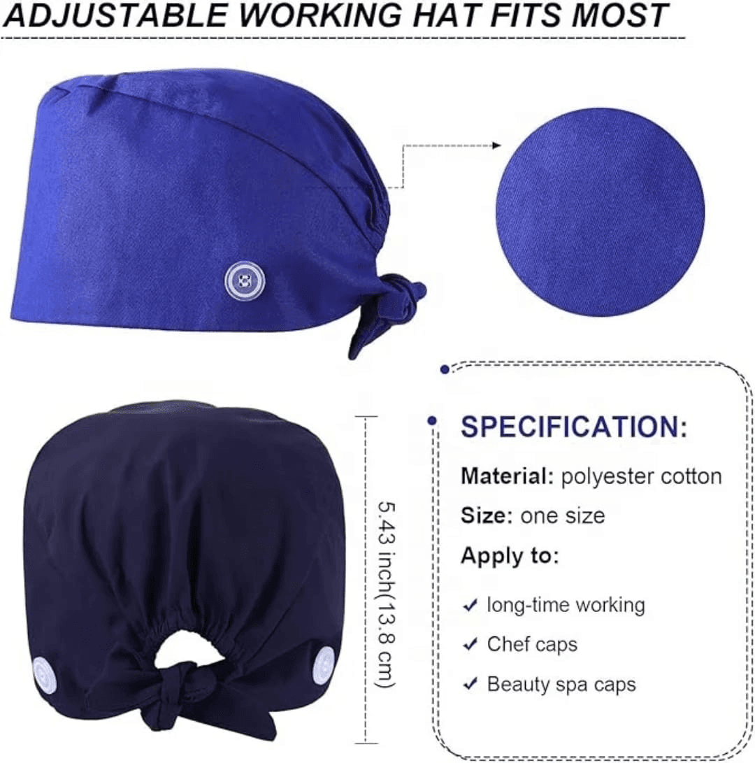 Professional Unisex Surgical Headcap - Royal Blue