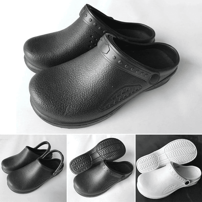 Two-Tone Theatre Clogs (Black & White)