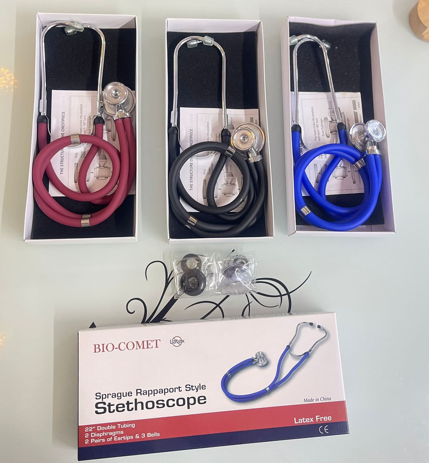 Double tube stethoscope
