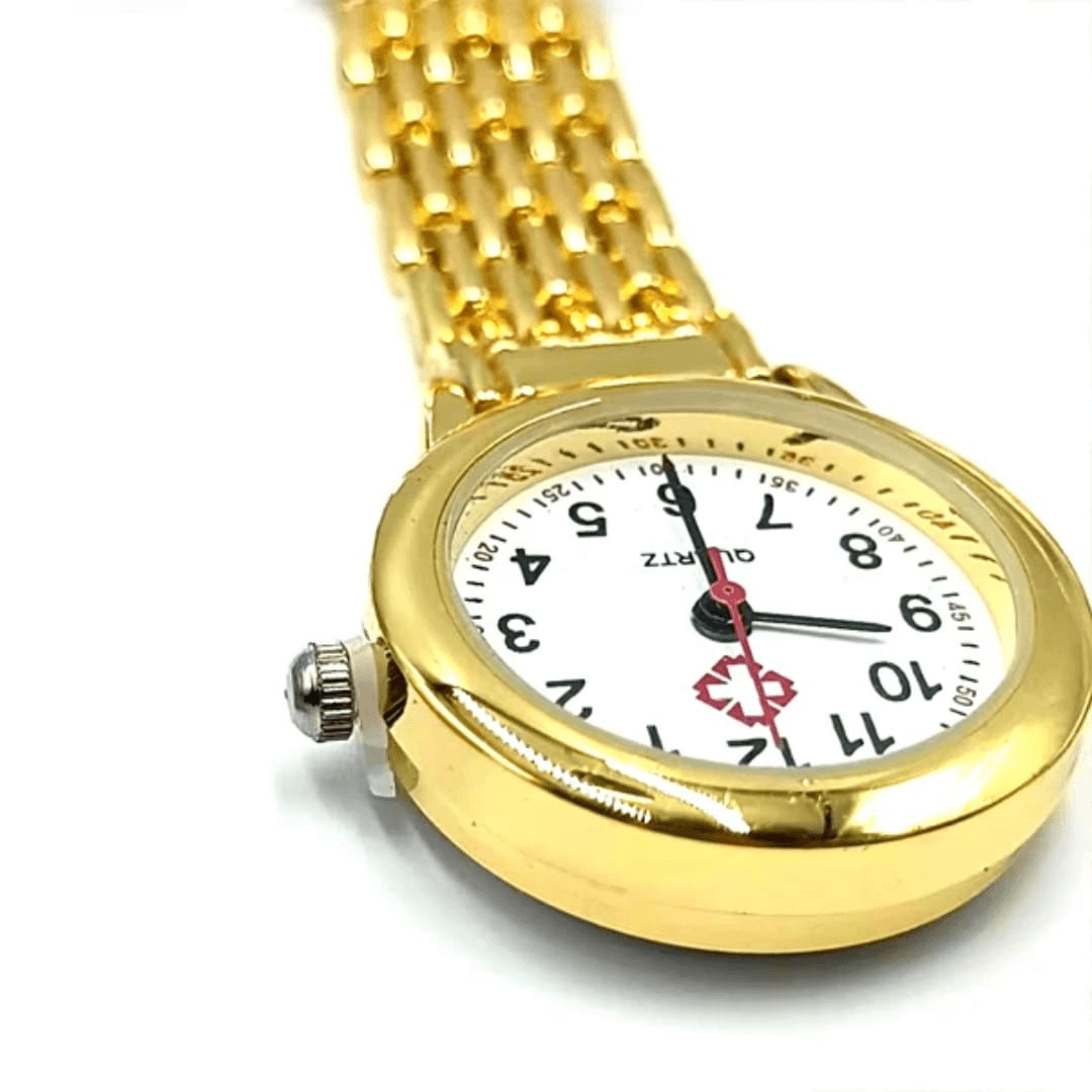 Classic Gold Nurse Fob Watch